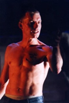 Karl Haynes as Skin Lad, Road 2002/3 directed by Marcus Romer Lyric Theatre Hammersmith, York Theatre Royal National tour